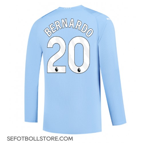 Manchester City Bernardo Silva #20 Replika Hemmatröja 2023-24 Långärmad